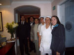 Hotel staff in Bogota seeing me off